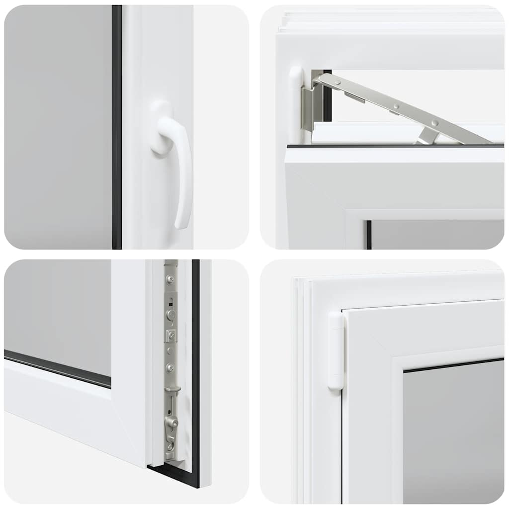 Janela de porão "RISOR" 90x50 cm oscilobatente DIN esquerda branca