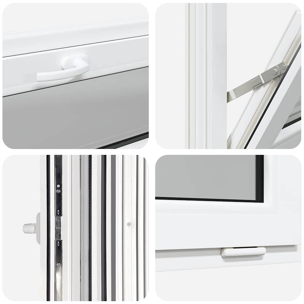 Janela de porão RISOR 100x40 cm basculante 3 vidros branco