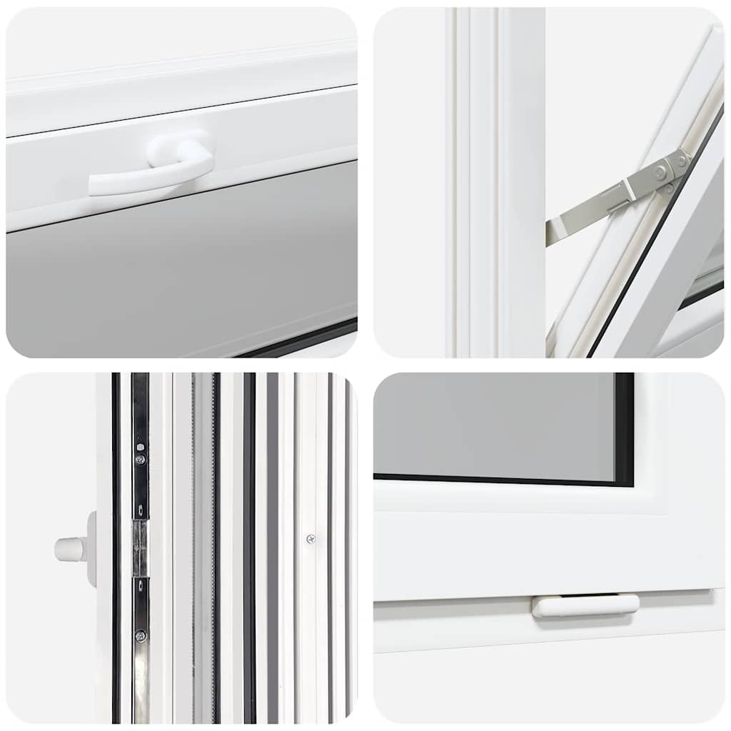 Janela de porão RISOR 110x40 cm basculante 3 vidros branco