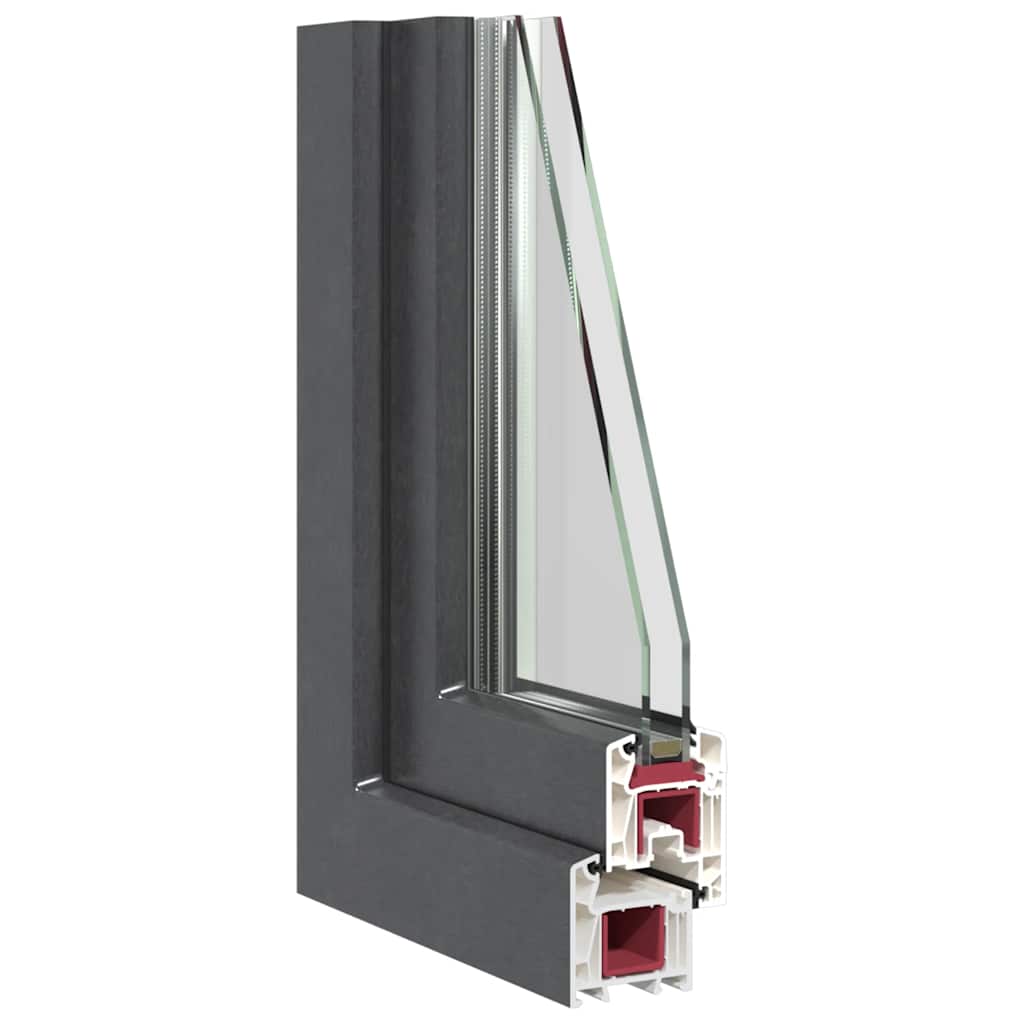 Janela de porão RISOR 90x40 cm basculante 2 vidros antracite