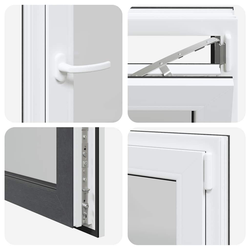 Janela de porão "RISOR" 50x75 cm oscilobatente DIN direita antracite