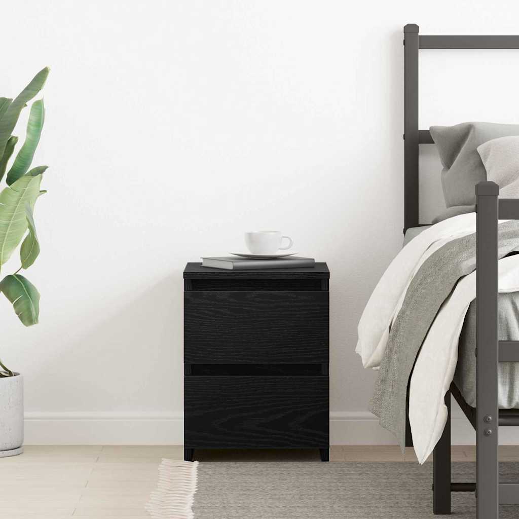 Armário de Cabeceira com gaveta Carvalho preto 30 x 30 x 40 cm