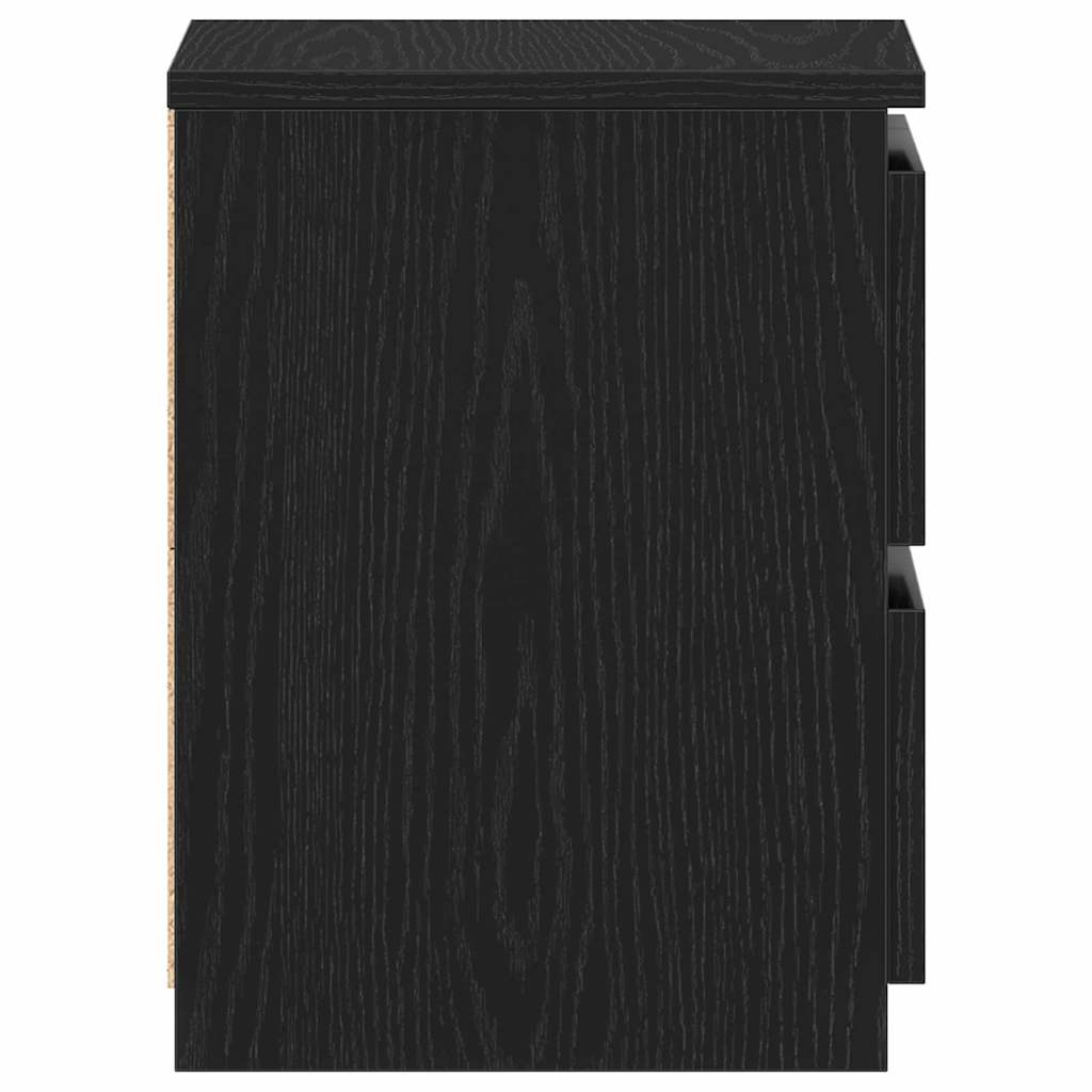 Armário de Cabeceira com gaveta Carvalho preto 30 x 30 x 40 cm