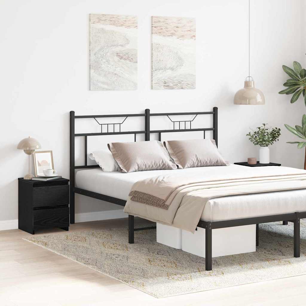 Armário de Cabeceira 2 pcs Carvalho preto 30 x 30 x 40 cm