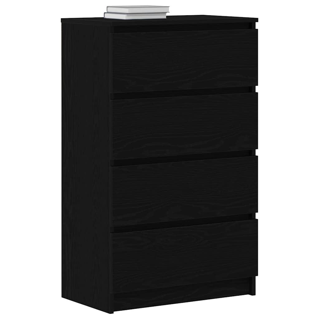 Aparador 60x35x98,5 cm derivados madeira cor carvalho preto