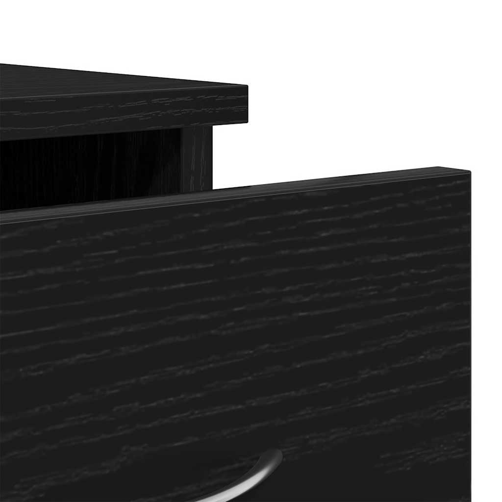 Armário parede 88x26x18,5 cm deriv. madeira carvalho preto