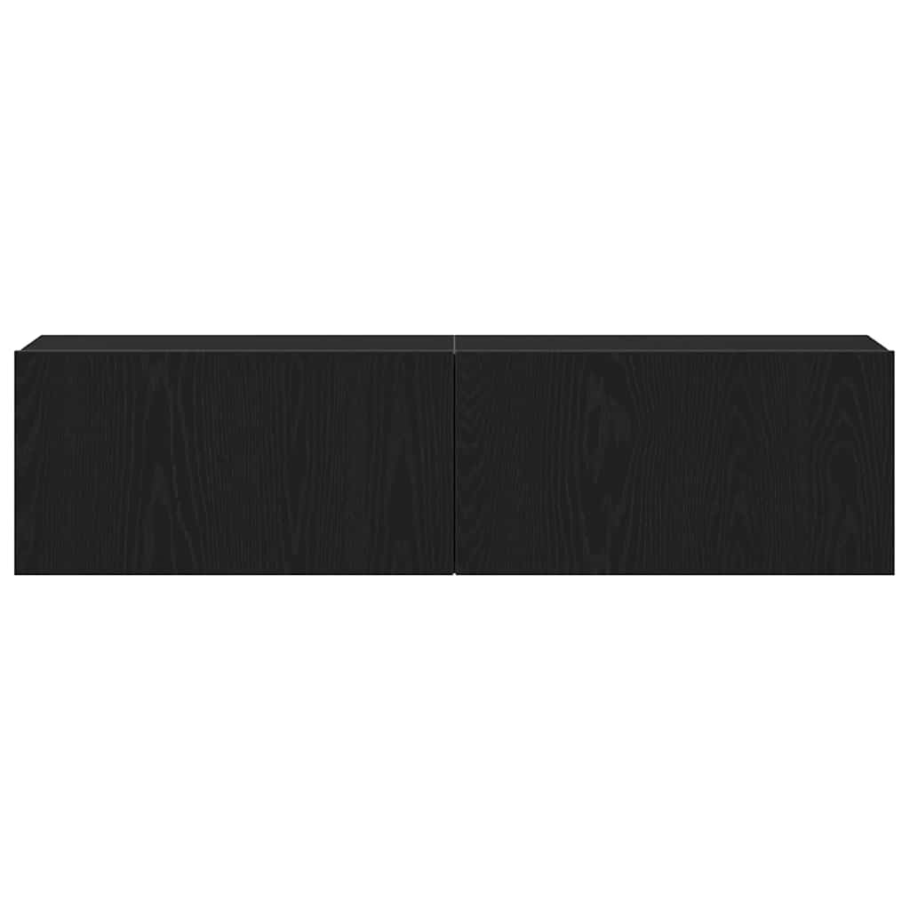 Móvel de TV 120x30x30,5cm derivados de madeira carvalho preto