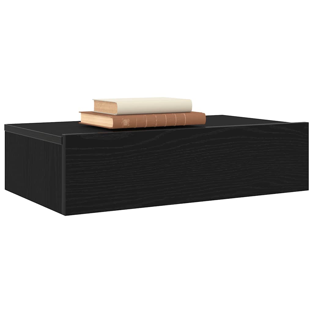 Móvel de TV com luzes LED carvalho preto 60x35x15,5 cm