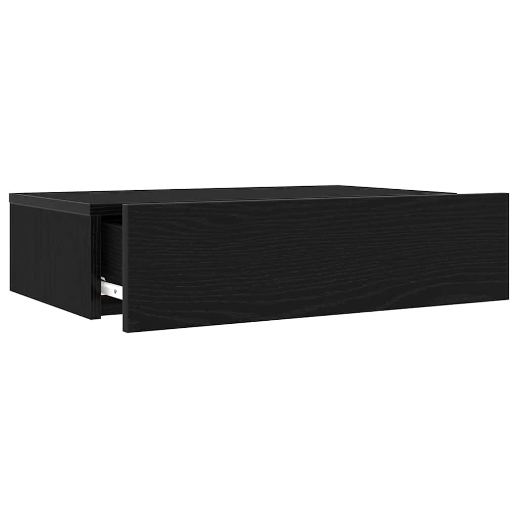 Armários de TV com luzes LED 2 peças carvalho preto 60x35x15,5 cm