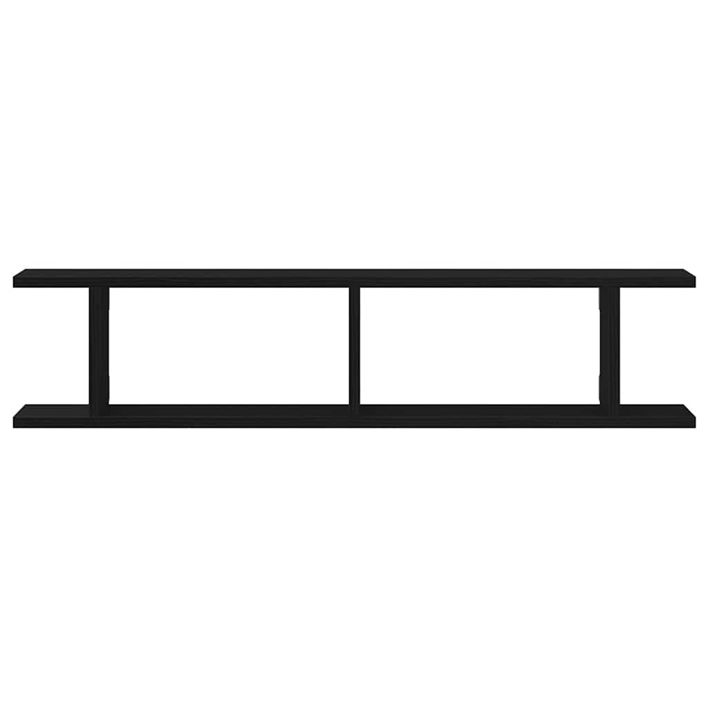 Estantes de parede 2 pcs 90x18x20 cm carvalho preto