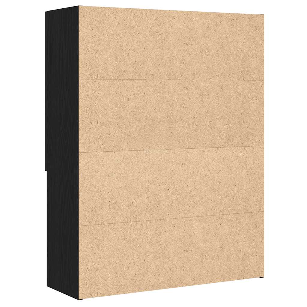 Armário p/ máquina de lavar 70,5x25,5x90 cm carvalho preto