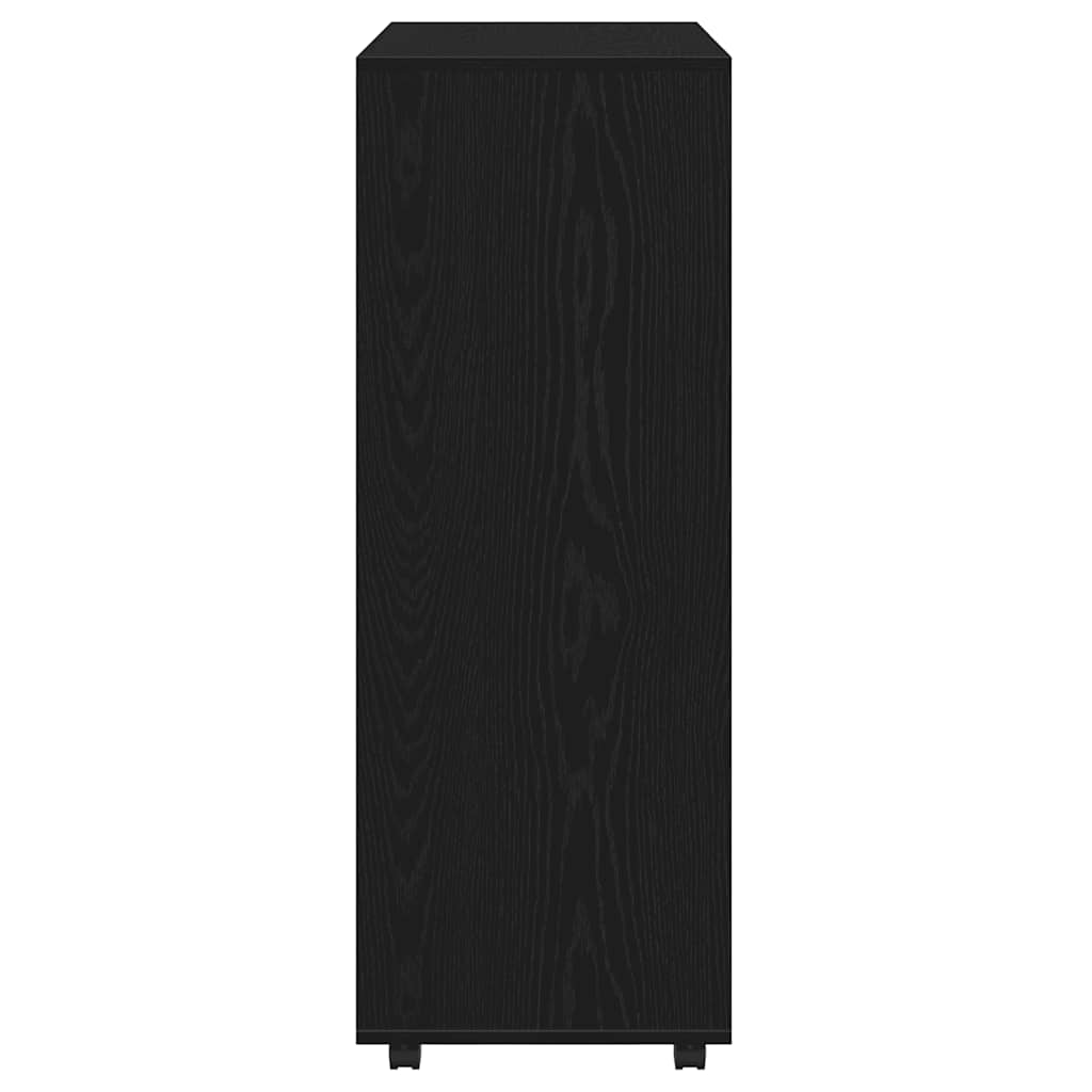 Guarda-roupa carvalho preto 80x40x110 cm madeira projetada