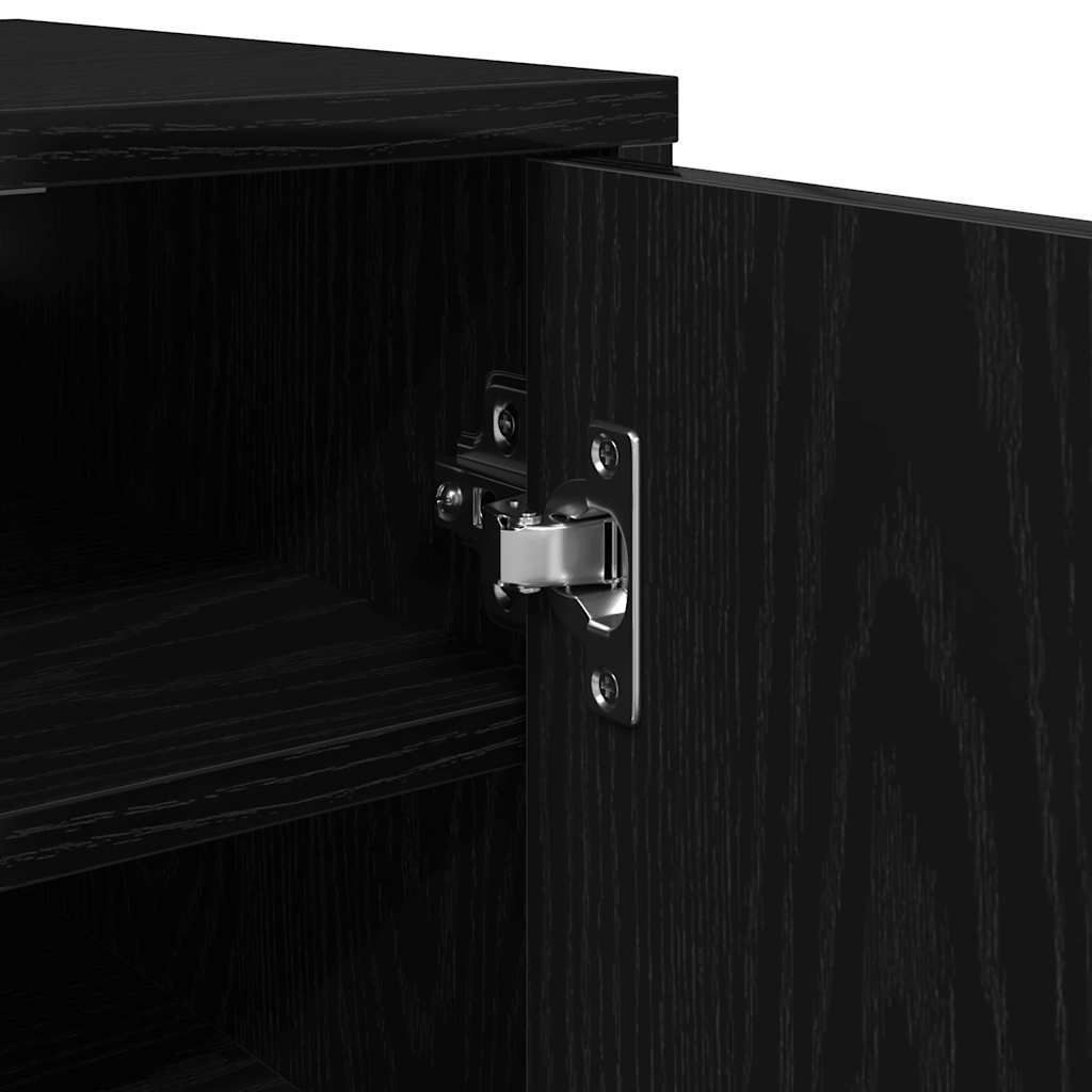 Sapateiras 2 pcs 32x35x70 derivados madeira carvalho preto