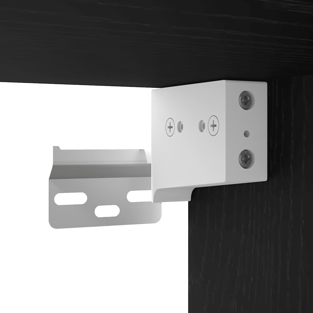 Sapateiras 2 pcs 32x35x70 derivados madeira carvalho preto