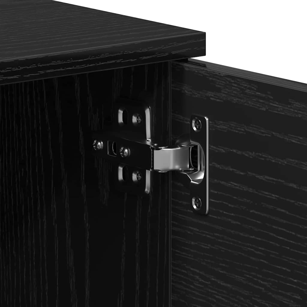 Gabinete para TV Preto 140 x 35 x 40 cm Madeira processada