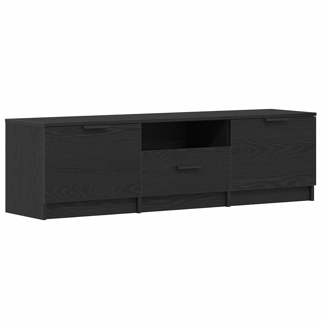 Gabinete para TV Preto 140 x 35 x 40 cm Madeira processada