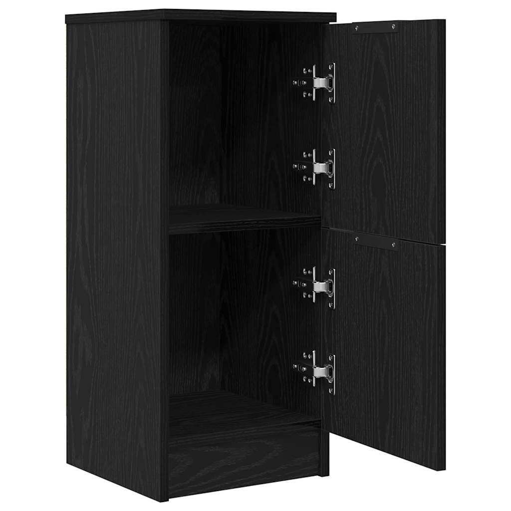 Buffet 2 pcs Carvalho preto 30 x 30 x 70 cm Madeira processada
