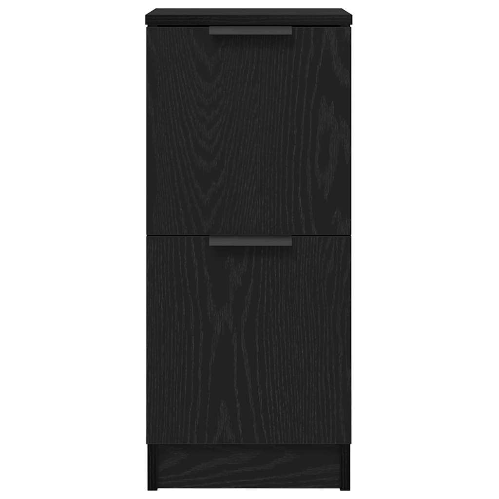 Buffet 2 pcs Carvalho preto 30 x 30 x 70 cm Madeira processada