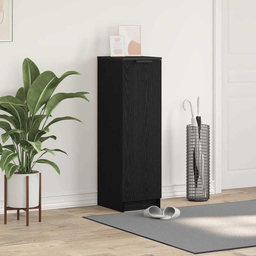 Armário para sapatos Carvalho preto 29.5 x 35 x 101 cm