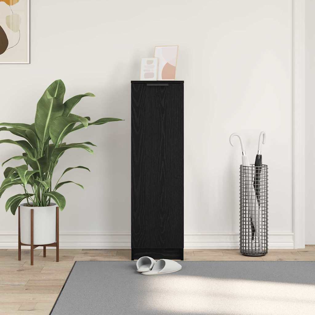 Armário para sapatos Carvalho preto 29.5 x 35 x 101 cm