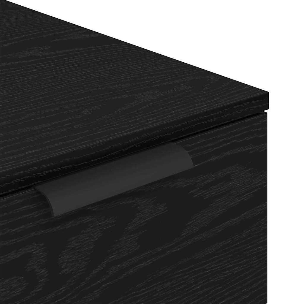 Armário de secretária Carvalho preto 33 x 50 x 75 cm