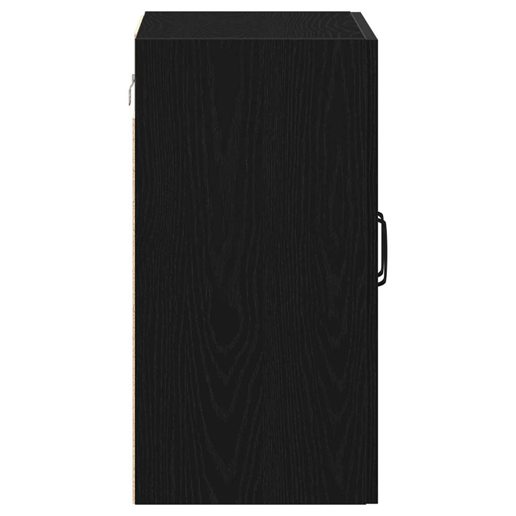 Armário de parede carvalho preto 60x31x60 cm madeira projetada