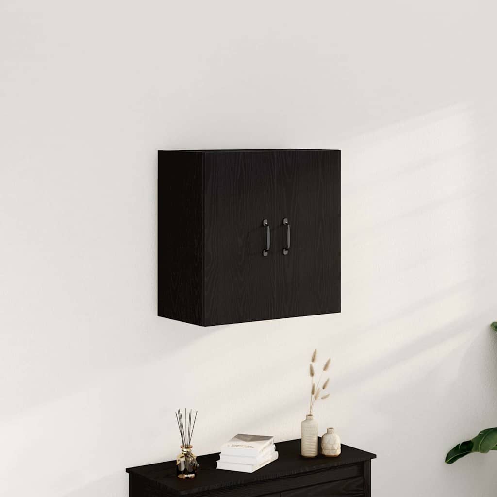 Armário de parede carvalho preto 60x31x60 cm madeira projetada