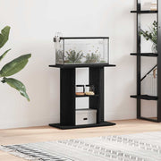 Suporte para aquário carvalho preto 60x30x60 cm madeira projetada