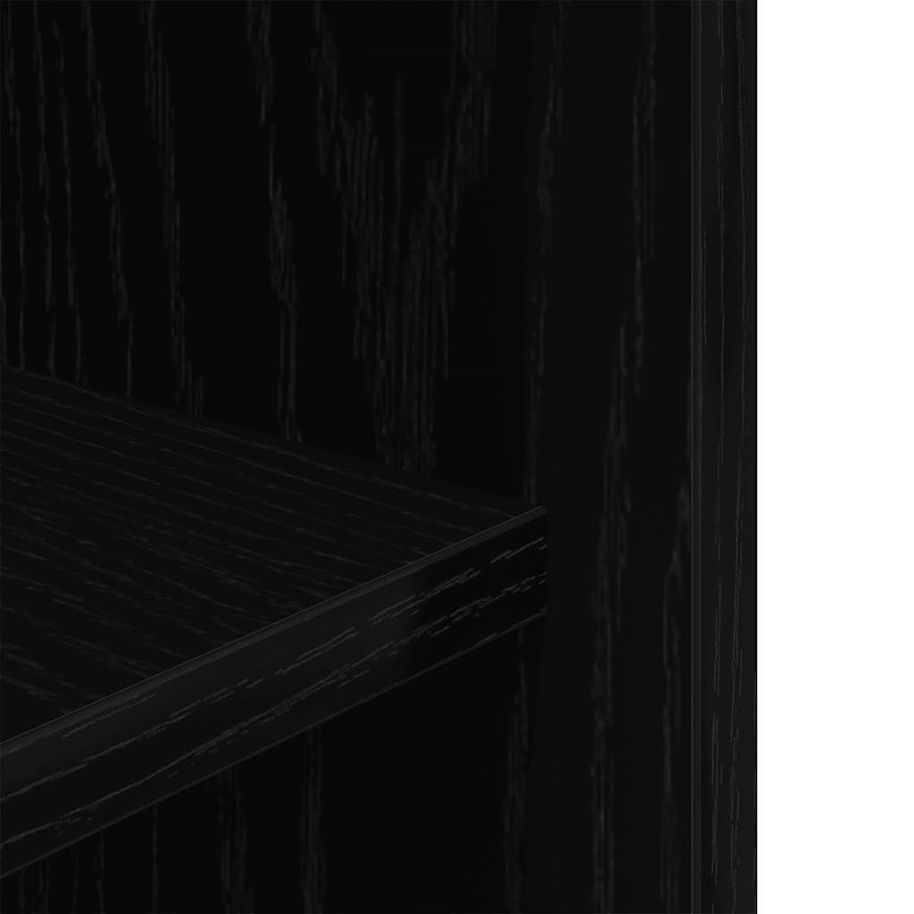 Suporte para aquário carvalho preto 75x36x72,5 cm madeira projetada