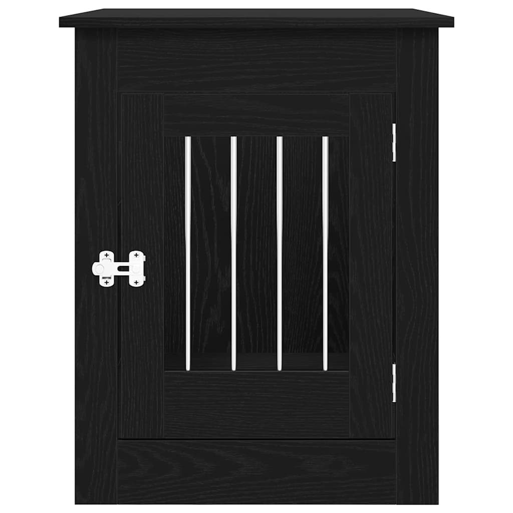 Móveis para Caixa de Transporte para Cães Carvalho Preto 55x80x68 cm Madeira Engenheirada