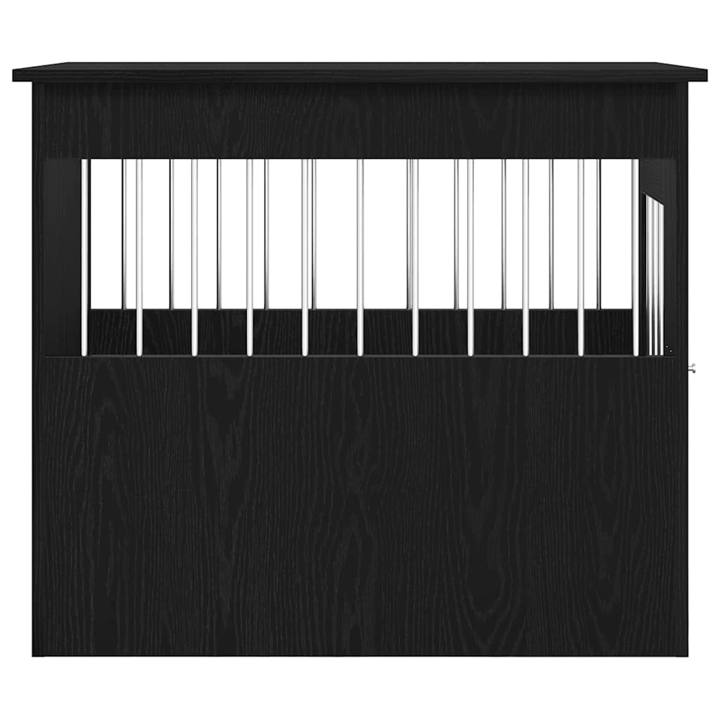 Móveis para Caixa de Transporte para Cães Carvalho Preto 55x80x68 cm Madeira Engenheirada