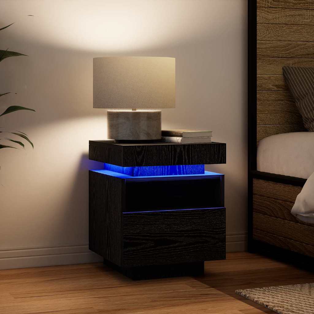 Armário de Canto 2 pcs Carvalho preto 40 x 39 x 48.5 cm