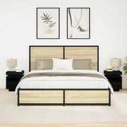 Armário de Canto 2 pcs Carvalho preto 40 x 39 x 48.5 cm