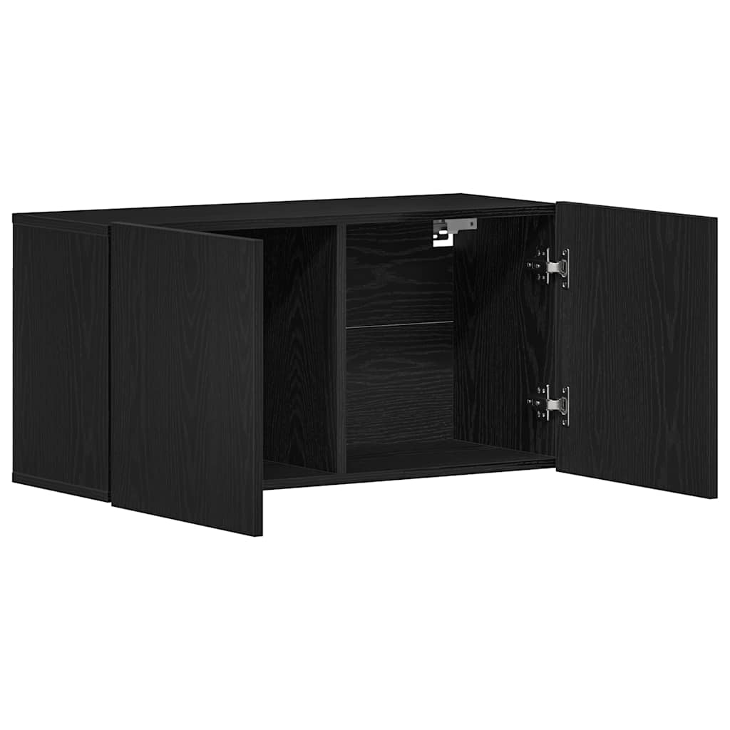 Móvel de TV carvalho preto 80x30x41 cm madeira projetada