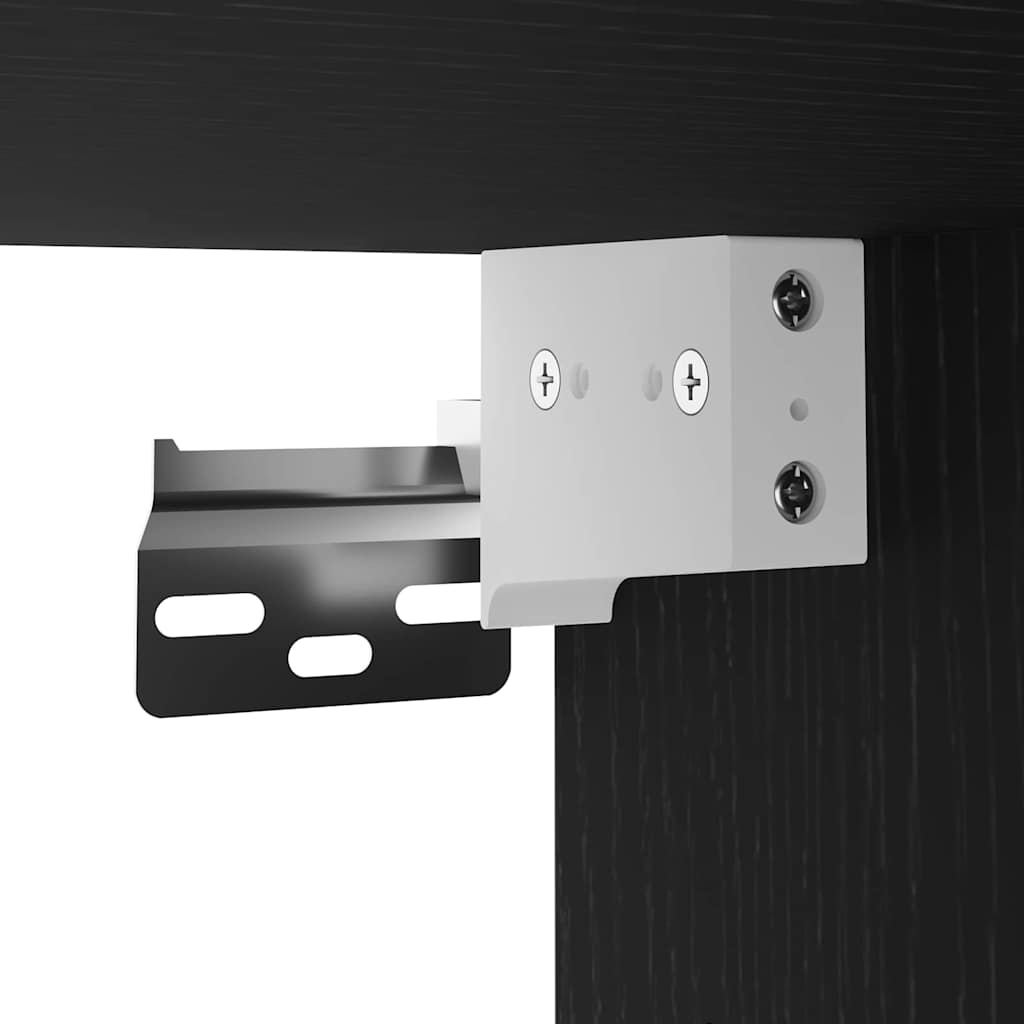 Gabinete para TV 2 pcs Preto 30.5 x 30 x 102 cm