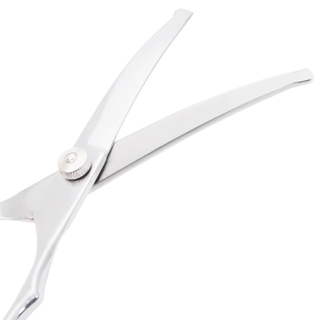 6 pcs conjunto de tesouras de tosquia para cães aço inoxidável