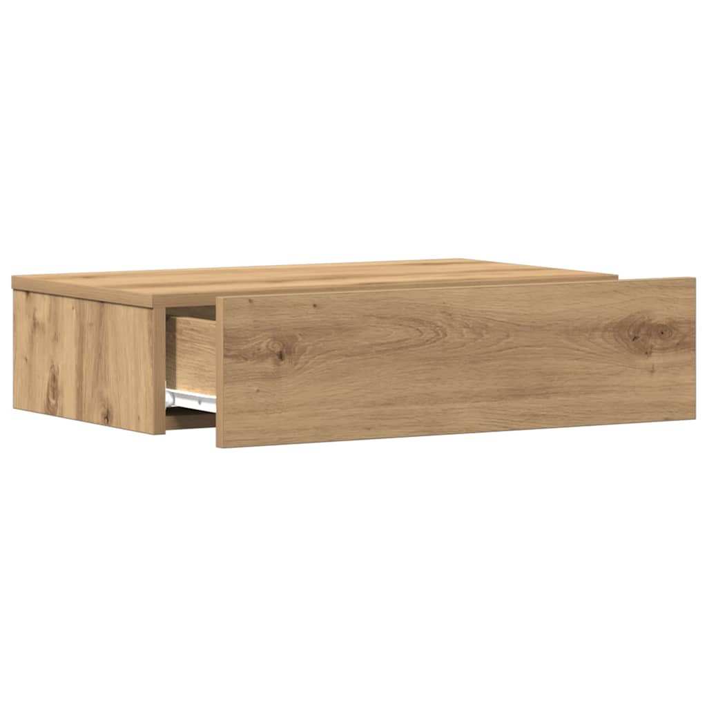 Mesa de cabeceira em carvalho artesanal 60x35 cm