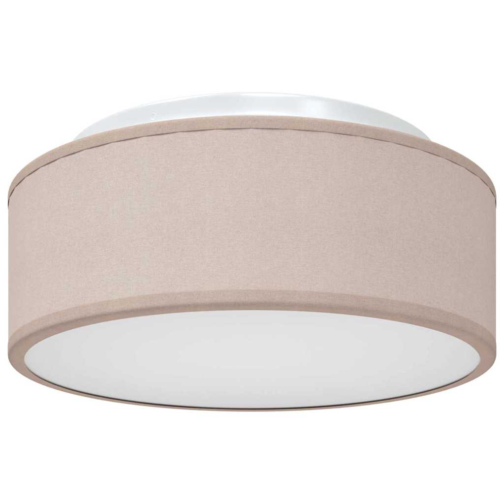 Lâmpada de teto Cinzento-acastanhado 30 x 13.5 cm tecido