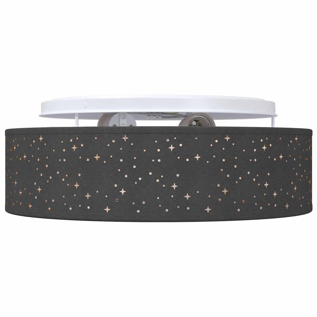 Lâmpada de teto Preto 38 x 13.5 cm tecido