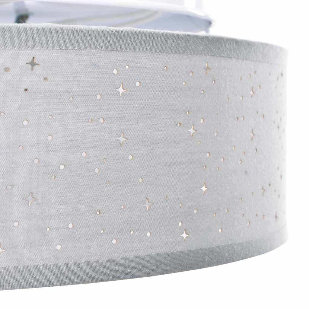 Lâmpada de teto Cinzeto 38 x 13.5 cm tecido