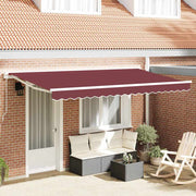 Tecido de substituição para toldo Borgonha 400 x 200 cm lona