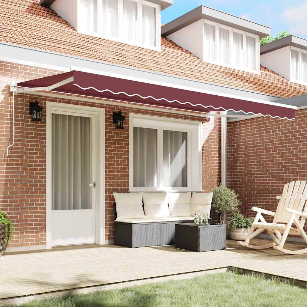 Tecido de substituição para toldo Borgonha 400 x 200 cm lona