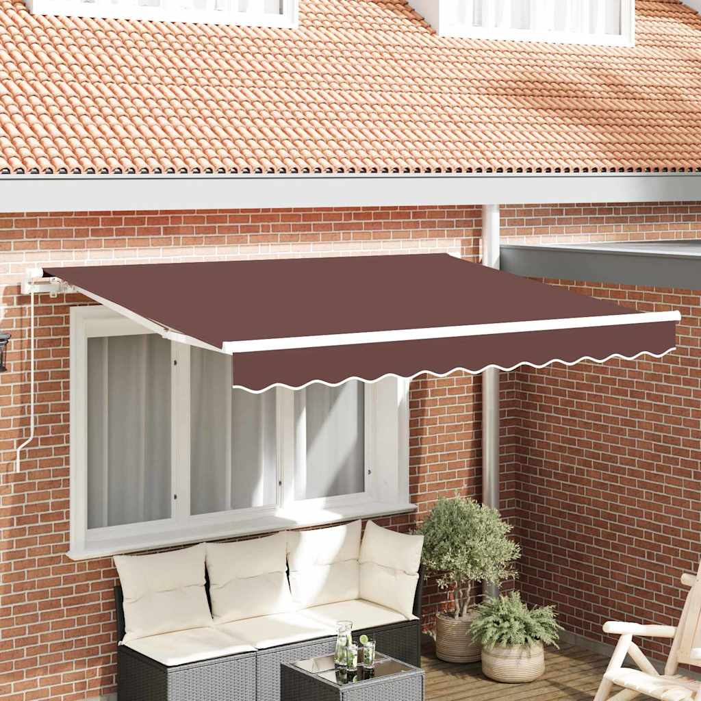 Tecido de substituição para toldo Castanho 350 x 200 cm lona