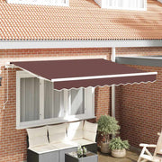 Tecido de substituição para toldo Castanho 350 x 200 cm lona