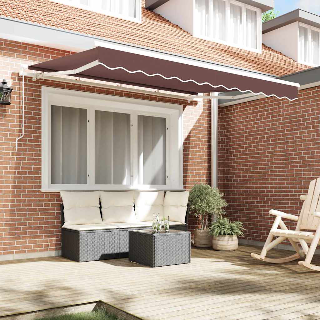 Tecido de substituição para toldo Castanho 350 x 200 cm lona