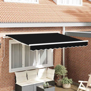 Tecido de substituição para toldo Preto 350 x 250 cm lona