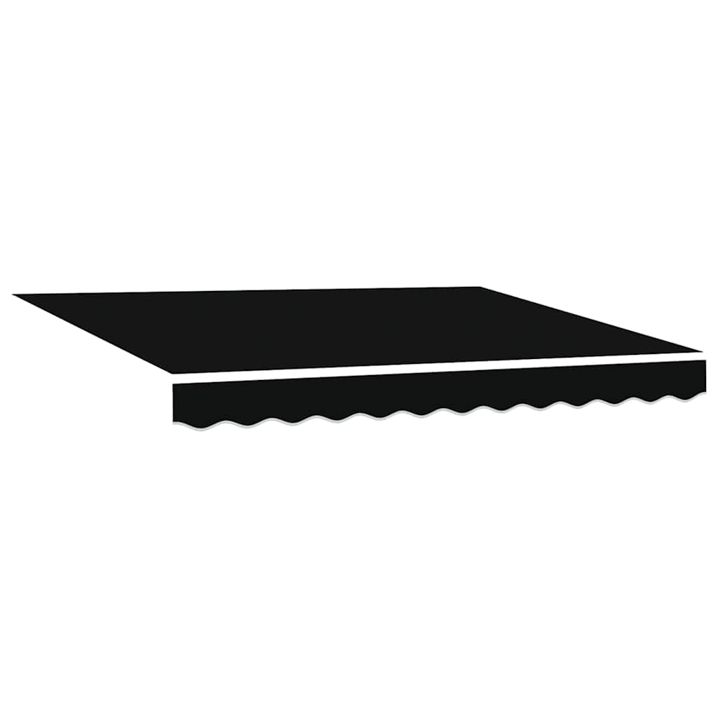 Tecido de substituição para toldo Preto 350 x 250 cm lona