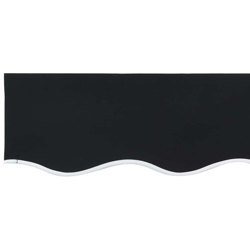Tecido de substituição para toldo Preto 400 × 350 cm lona