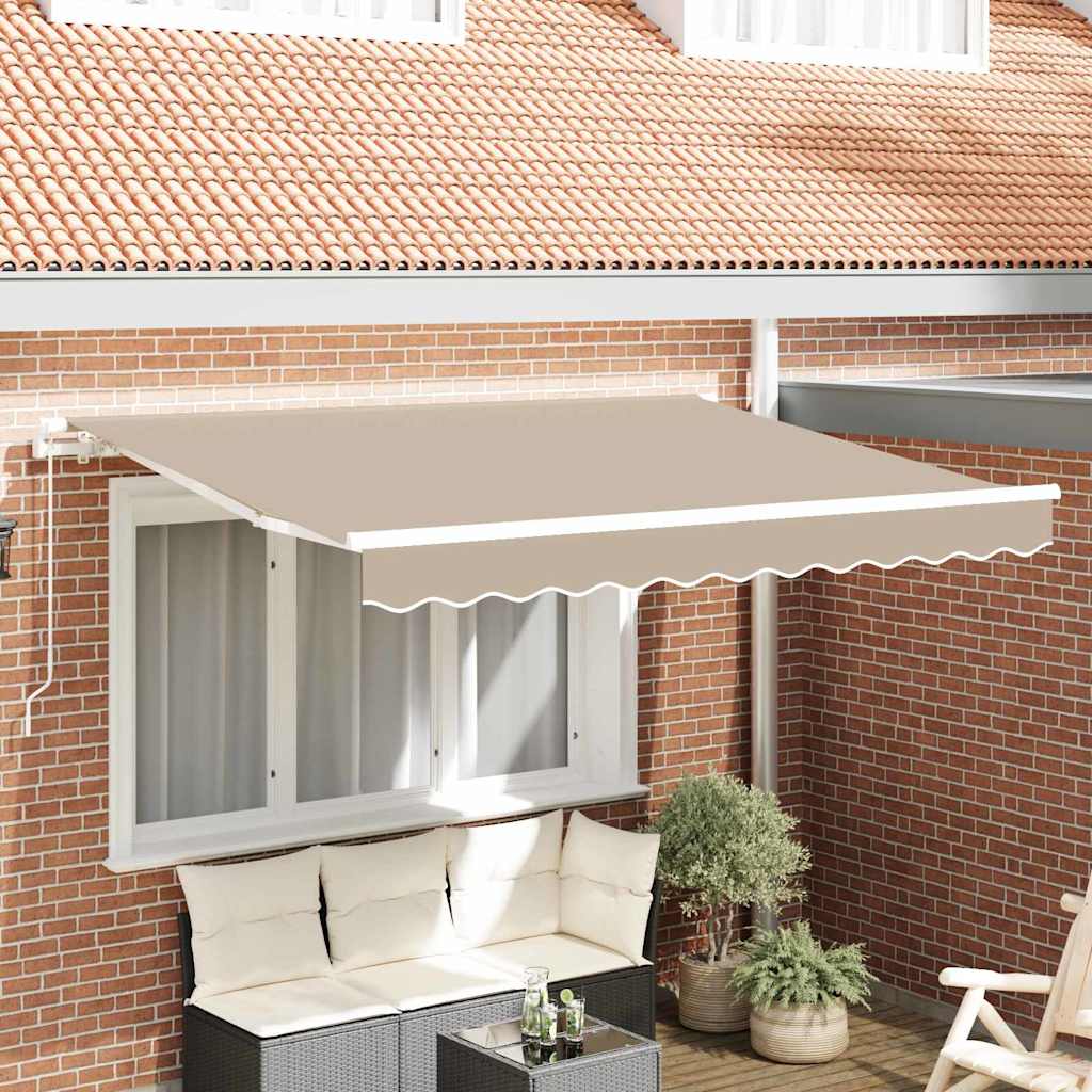 Tecido de substituição para toldo Bege 300 x 250 cm lona