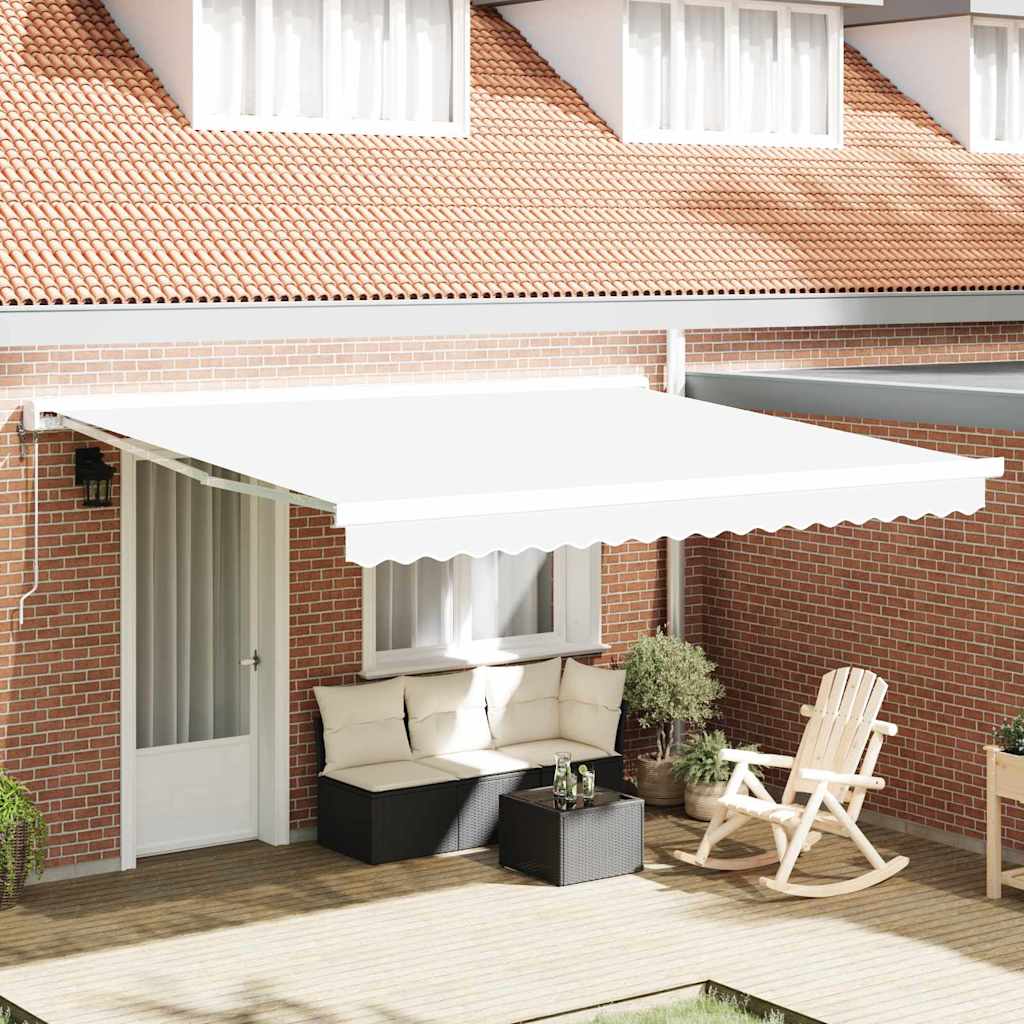 Tecido de substituição para toldo Branco 400 × 350 cm lona